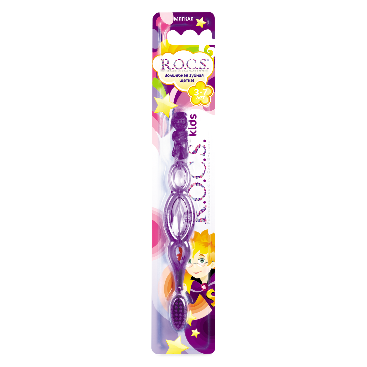 Рокс FOR KIDS Rocks children`s toothbrush from 3-7 years